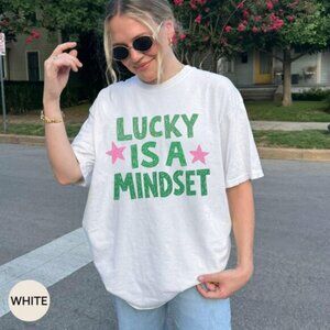 Lucky Is A Mindset Shirt, St Patricks Day Tee, Lucky Shirt Gift